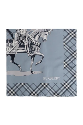 Check Silk Scarf