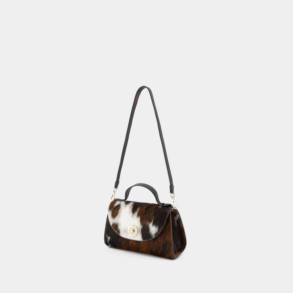 Simone Rocha Neutrale Leren Crossbody Tas Brown Dames