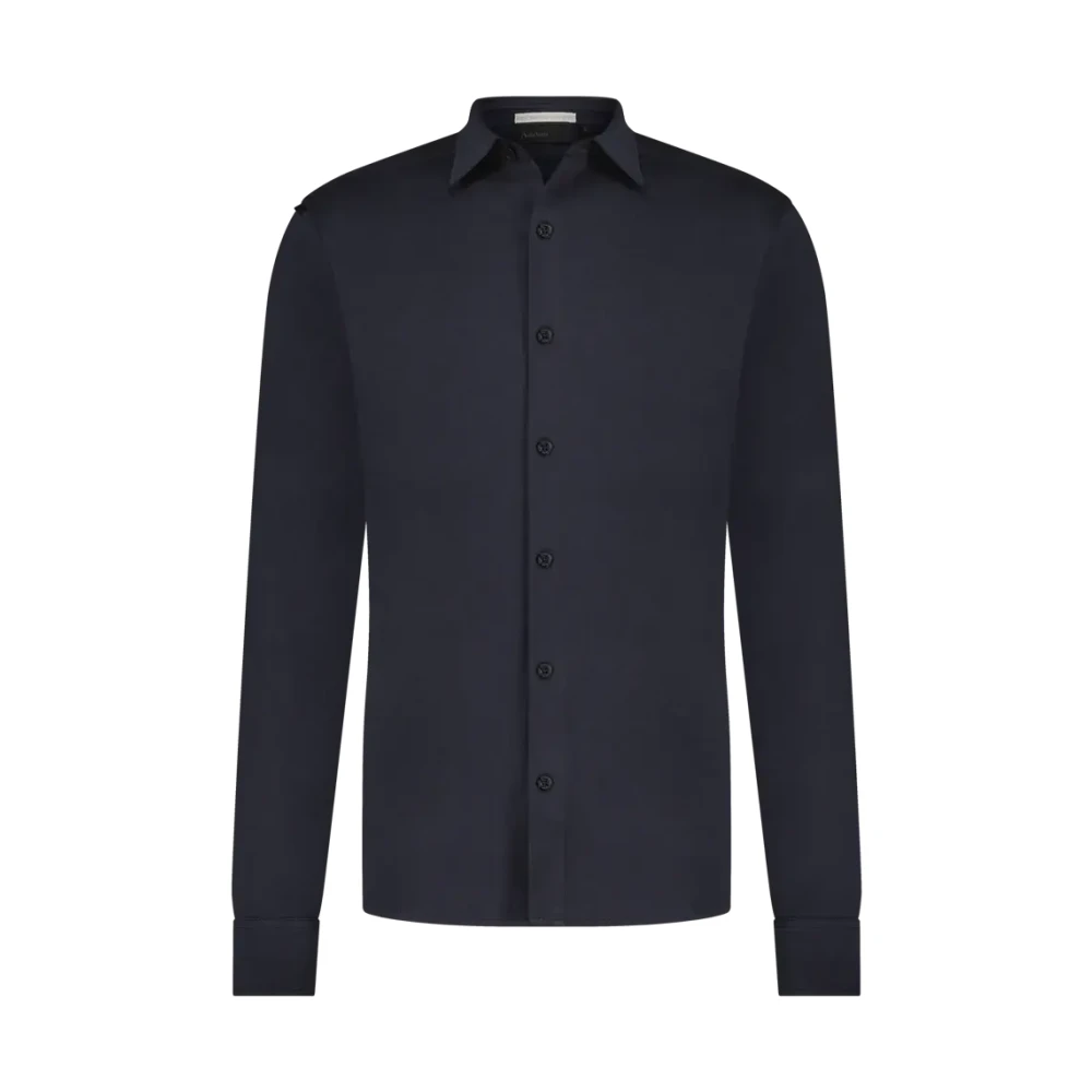 Aeden Donkerblauw Overhemd voor Mannen Black Heren