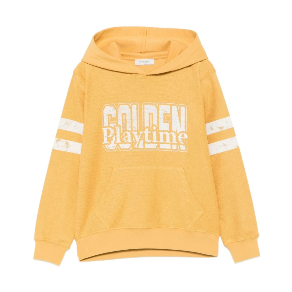Golden Goose Boys Yellow Kids Sweater With Hood