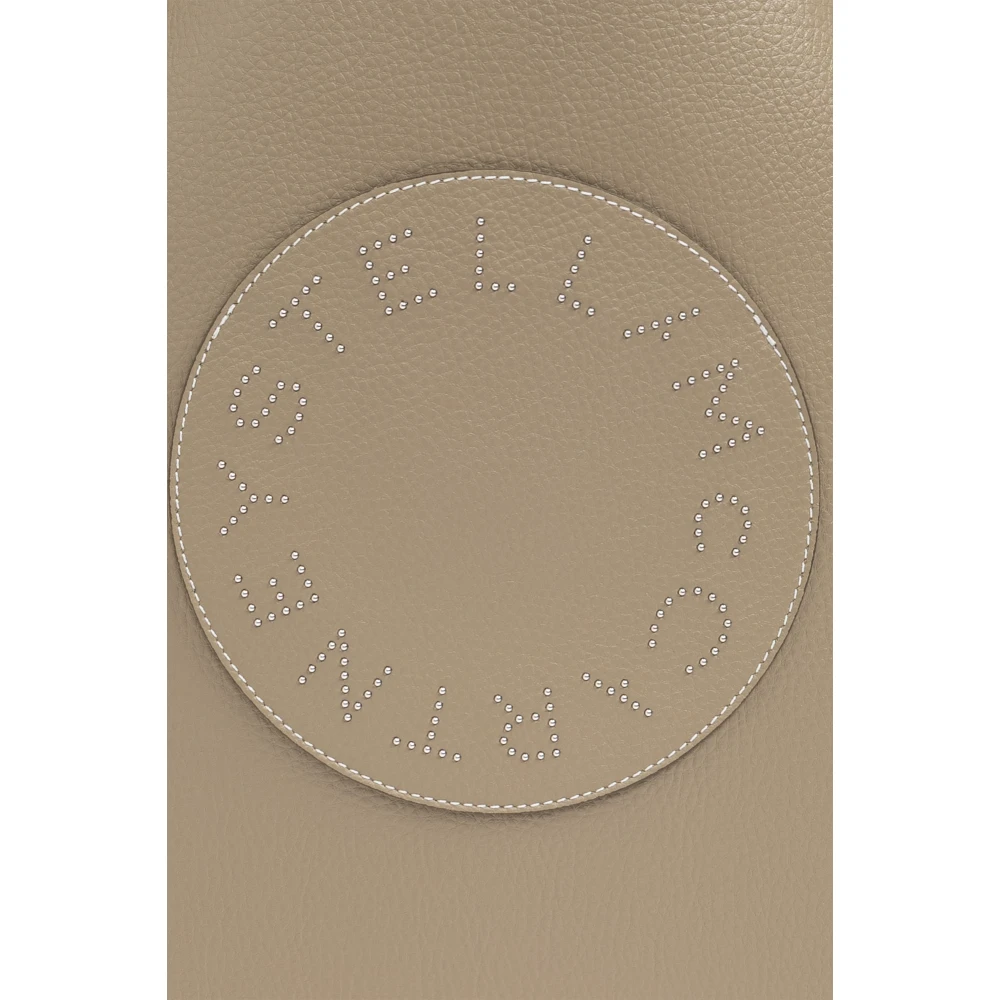 Stella Mccartney Vegan leren shopper tas Logo Beige Dames
