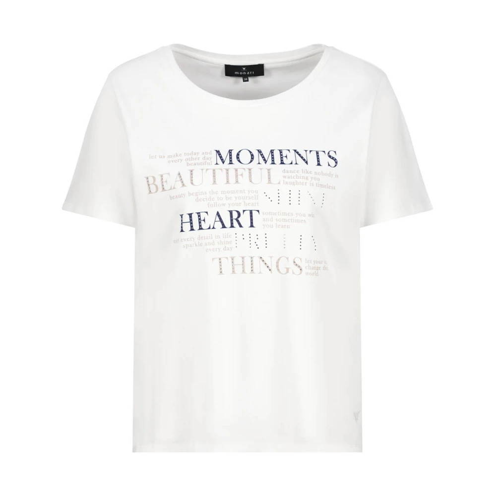 Monari Casual T-shirt Beige Dames