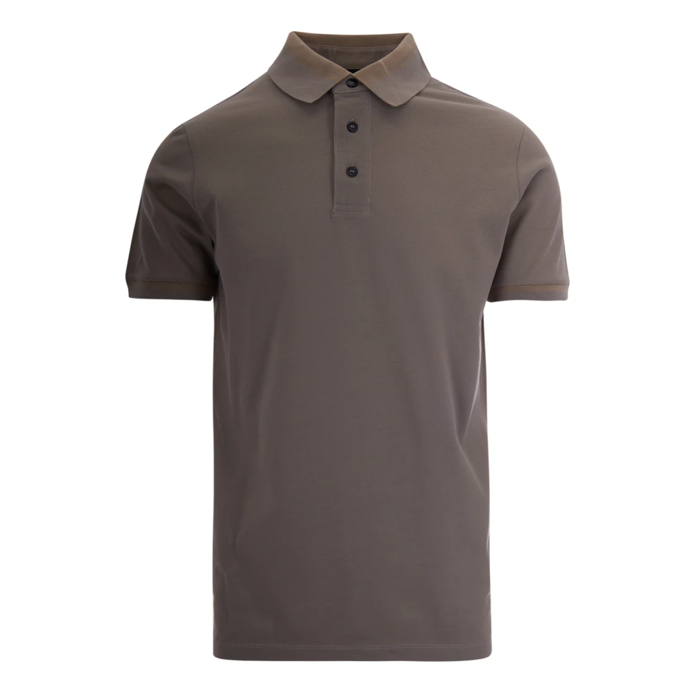 Emporio Armani Men's Brown Polo Shirt - Polo Shirts - 2XL - Tops