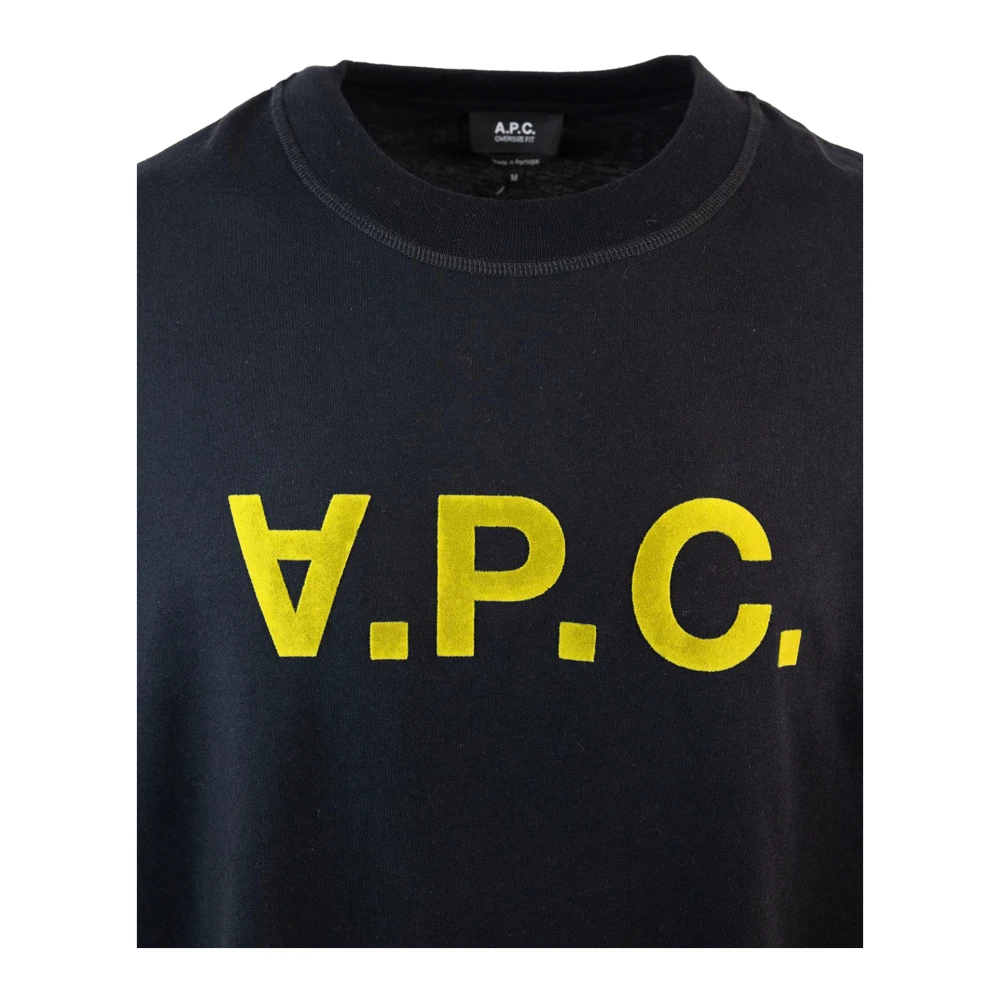 A.p.c. Zwarte T-shirts en Polos Boxy Cut Black Heren