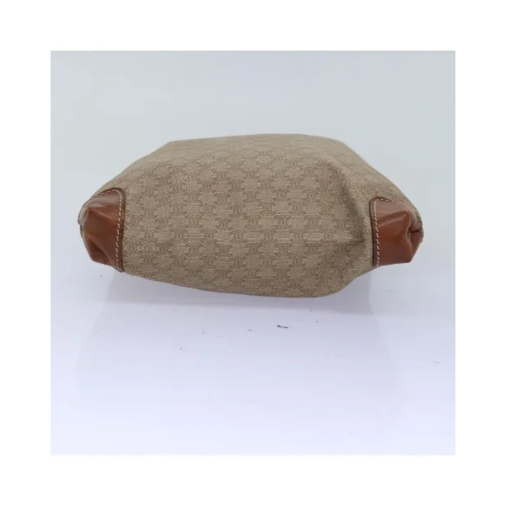 Celine Vintage Pre-owned Canvas handbags Beige Dames