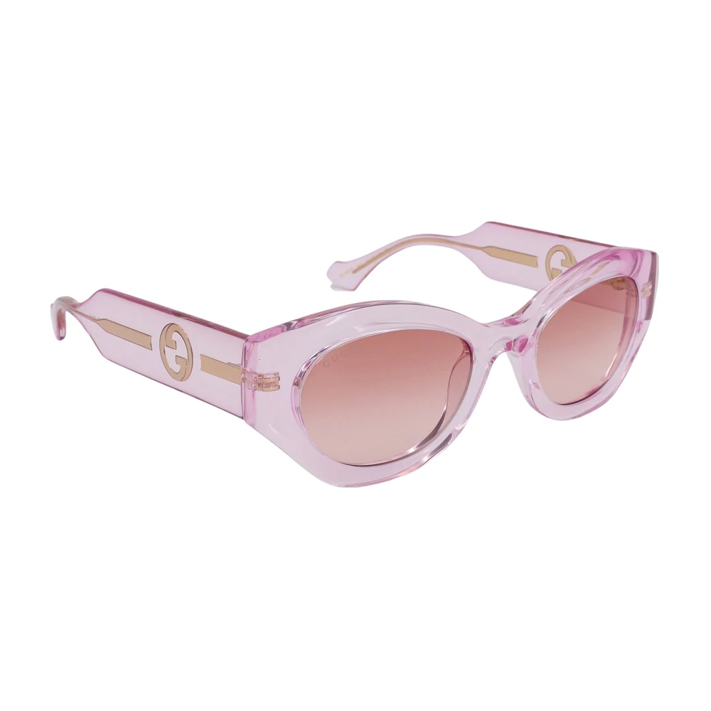 Rosa Runde Solbriller med GG Logo