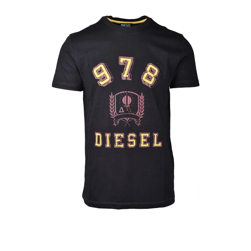 Diesel Zwarte T-shirt voor heren Black Heren