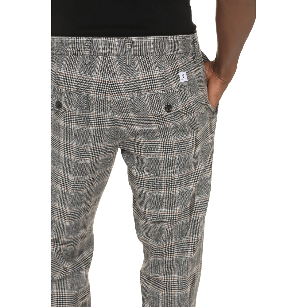 Department Five Chino Broek in wolmix Gray Heren