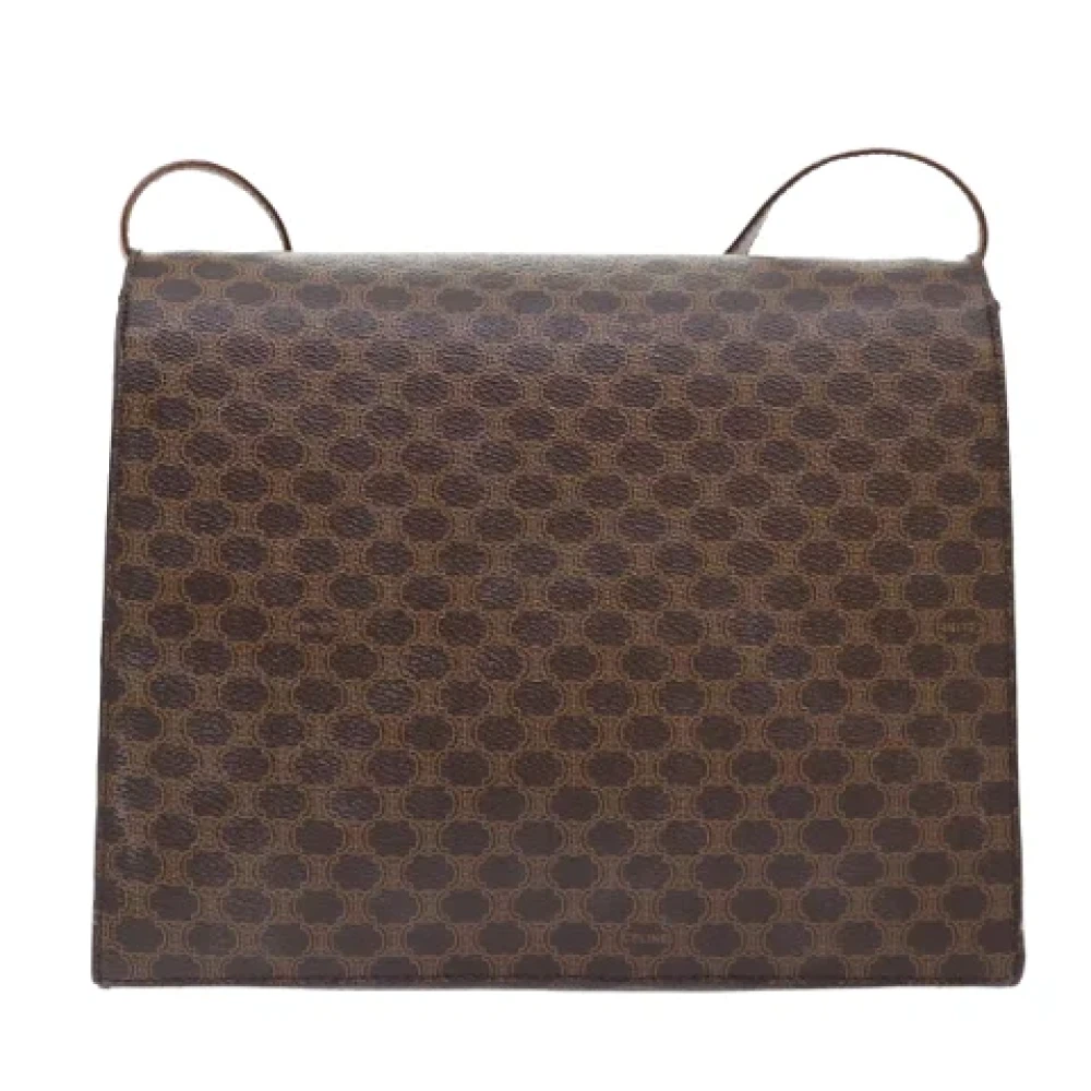 Celine Vintage Pre-owned Canvas shoulder-bags Brown Dames