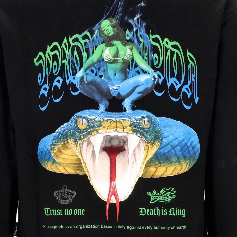 Propaganda Zwarte Lichtgewicht Hoodie Black Heren