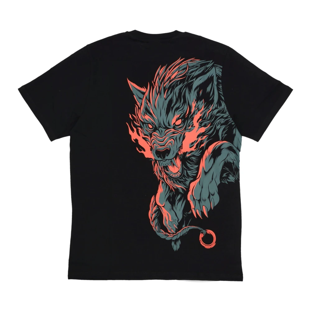 Dolly Noire Zwarte heren tee met zeefdruk Black Heren