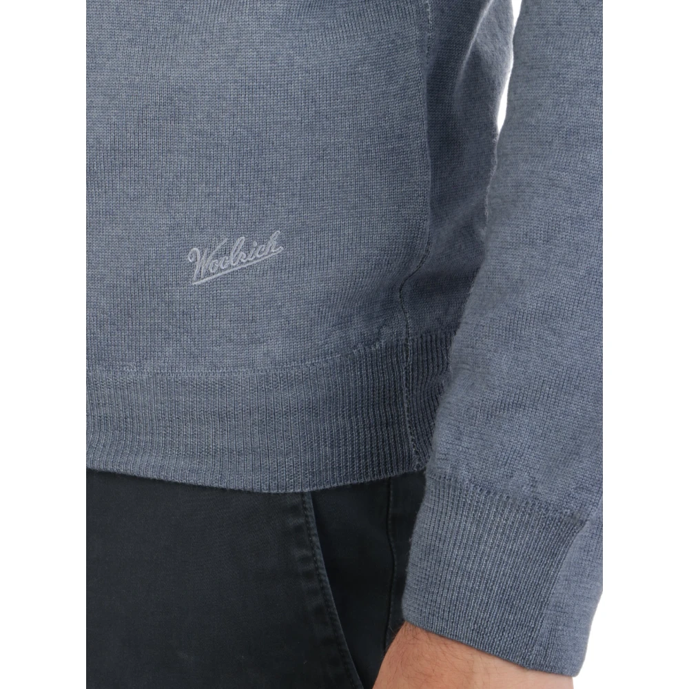 Woolrich Gebreide Trui Gray Heren