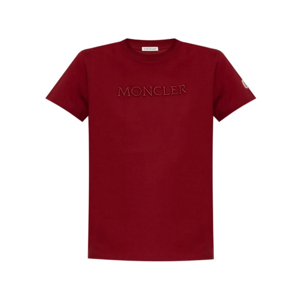 Moncler - Tops > T-Shirts - Red - Moncler - Modalova