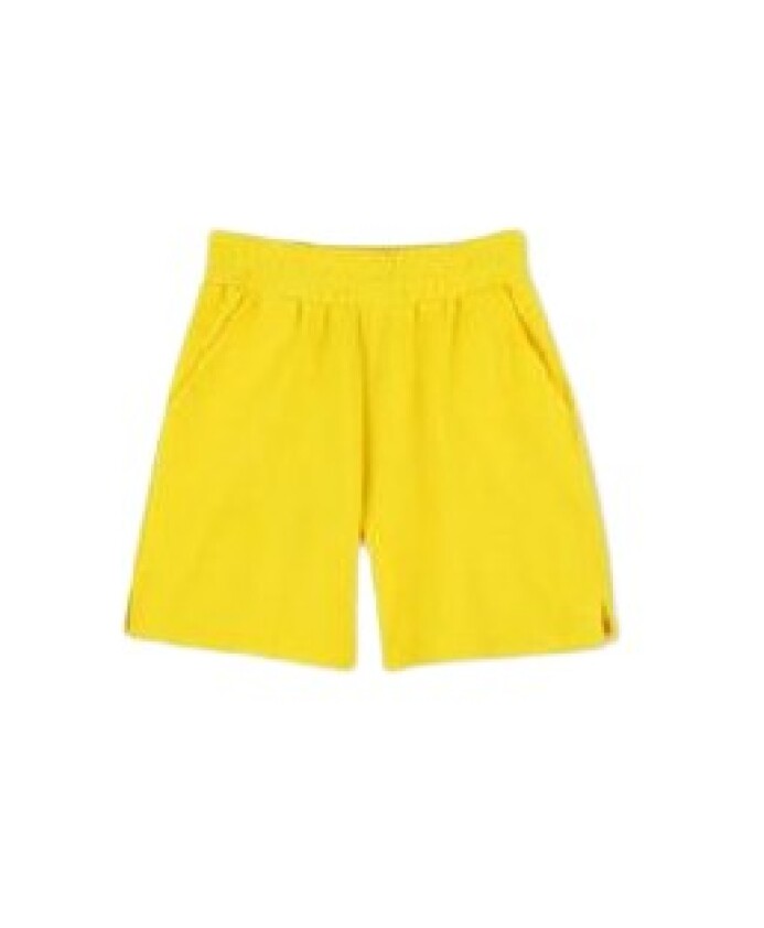 sporty-yellow-terry-shorts-with-logo