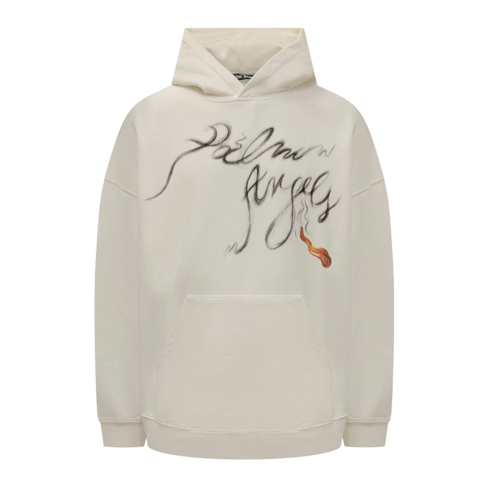 Palm Angels Foggy PA Hoody Beige Heren