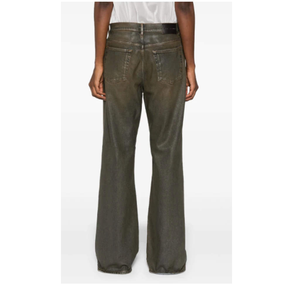pinko Bruine Denim Straight Leg Broek Brown Dames