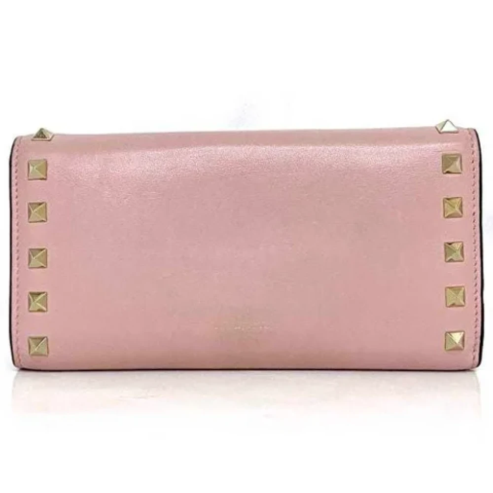 Valentino Vintage Pre-owned Leather wallets Pink Dames