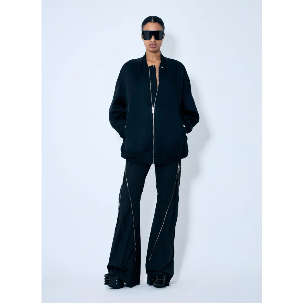 Rick Owens Gewatteerd Bomberjack Black Dames