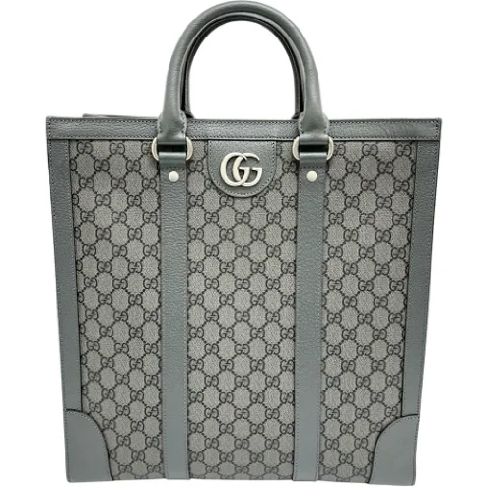 Gucci Vintage Pre-owned Canvas totes Gray Dames