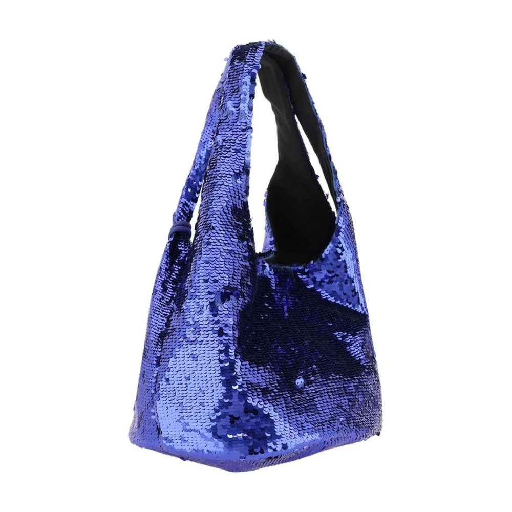 JW Anderson Paillet Mini Tas met Dubbele Schouderband Blue Dames