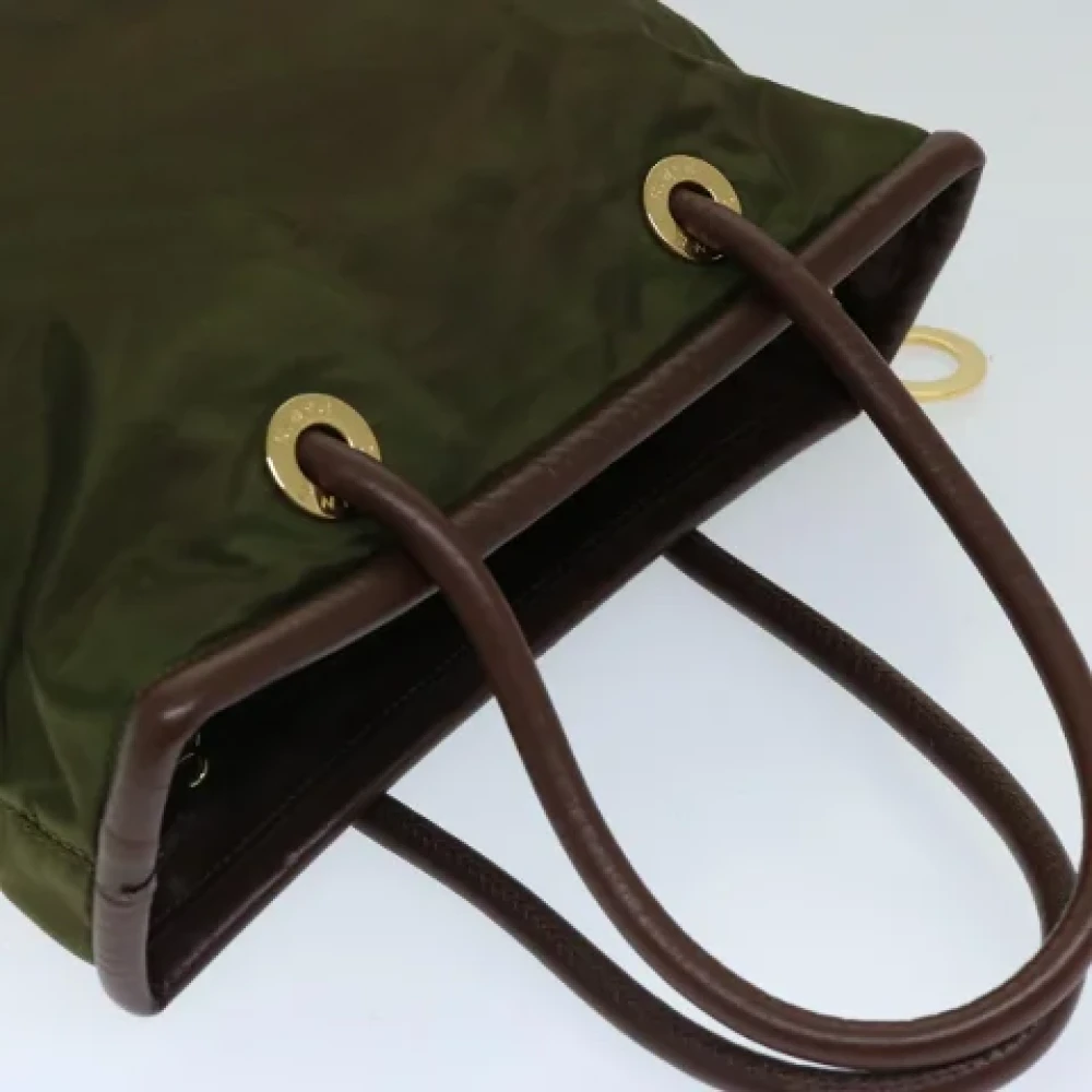 Celine Vintage Pre-owned Fabric totes Green Dames