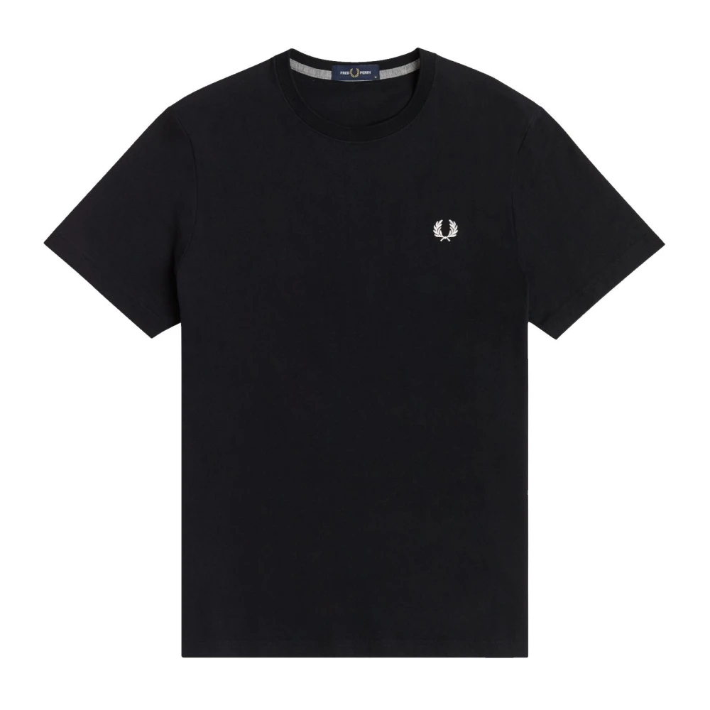 Fred Perry Uomo Nero Top, M, New,