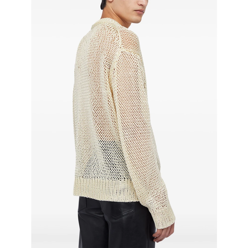 Jil Sander Stijlvolle Gebreide Trui voor Mannen Beige Heren