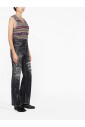 zwarte-distressed-bootcut-verfspat-jeans
