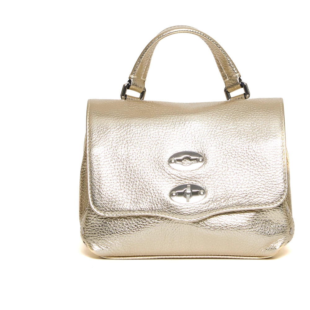 Zanellato Metalen Gouden Handtas Verhoog Stijl Chic Yellow Dames