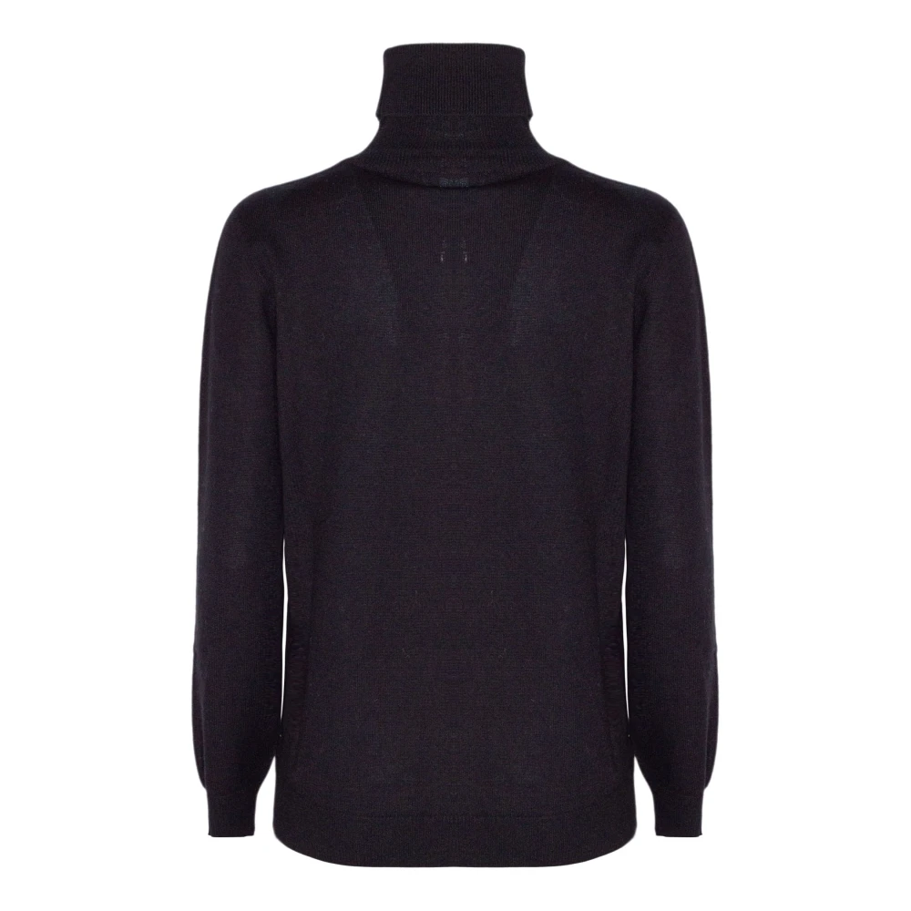 Kangra Zwart Wol Kasjmier Coltrui Sweater Black Dames