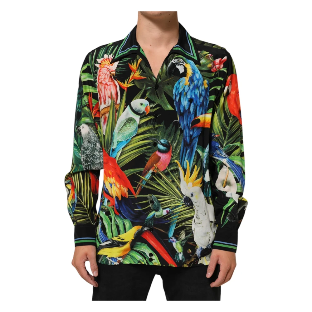 Dolce & Gabbana Men's Multicolor Casual Shirts, Xs, Lounge Casual Shirt
