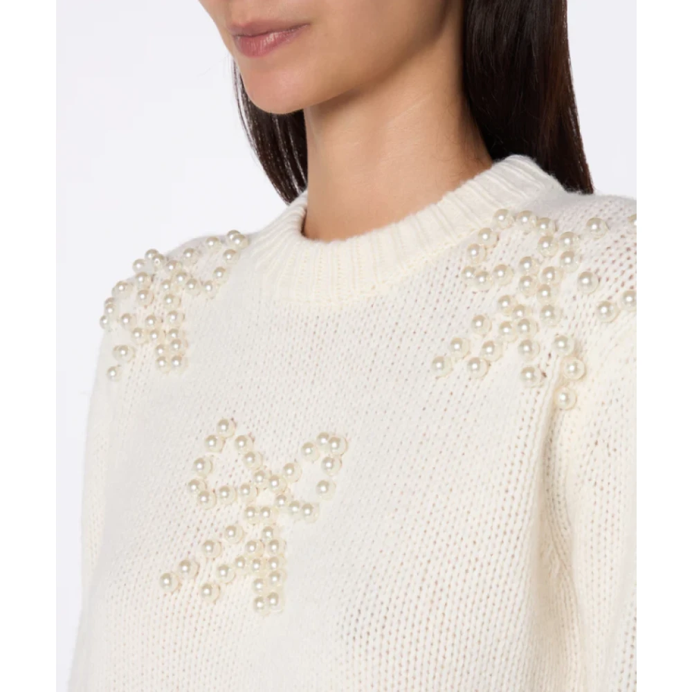 MC2 Saint Barth Dames Bloom Trui Beige Dames