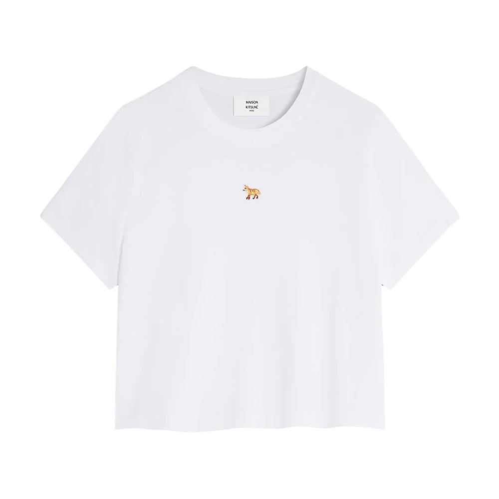 Maison Kitsuné Women's White T-Shirts, L, Baby Fox Baby T-Shirt