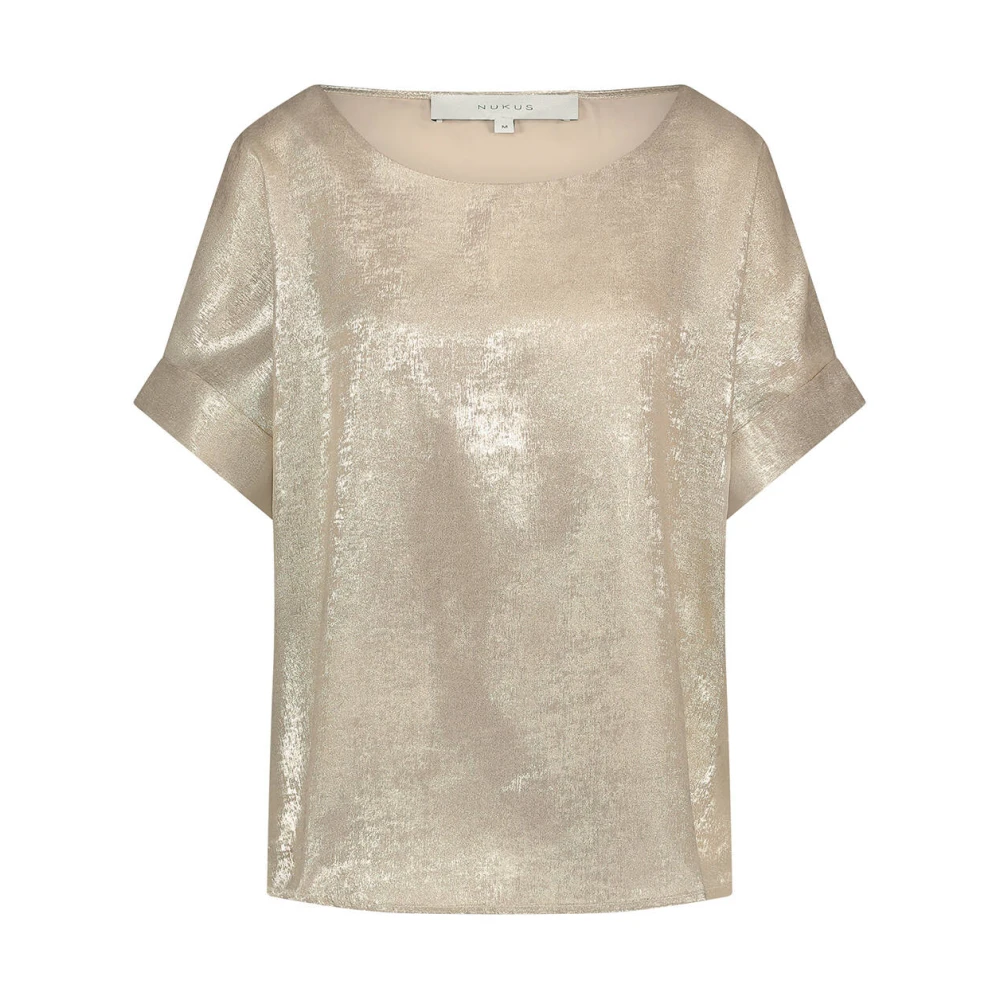 Nukus Vrouwelijke Irene Top Polyester T-shirt Yellow Dames