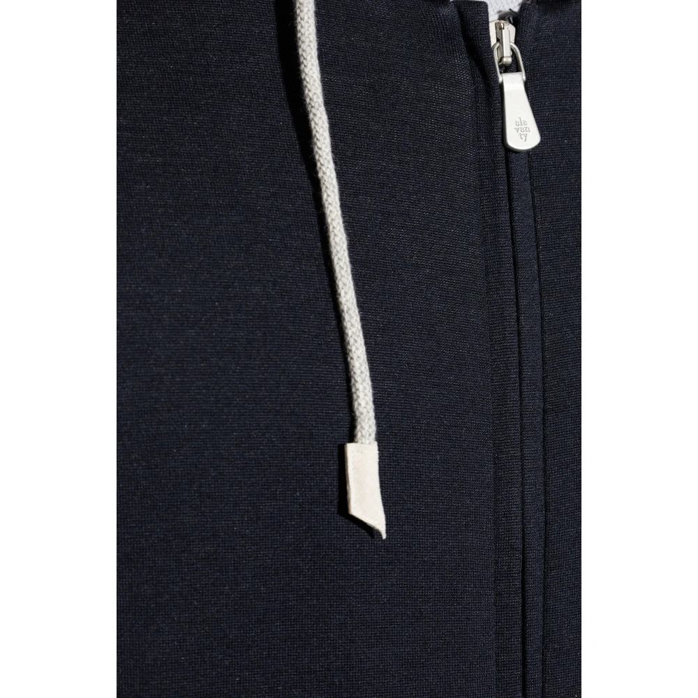 Eleventy Hoodie Blue Heren