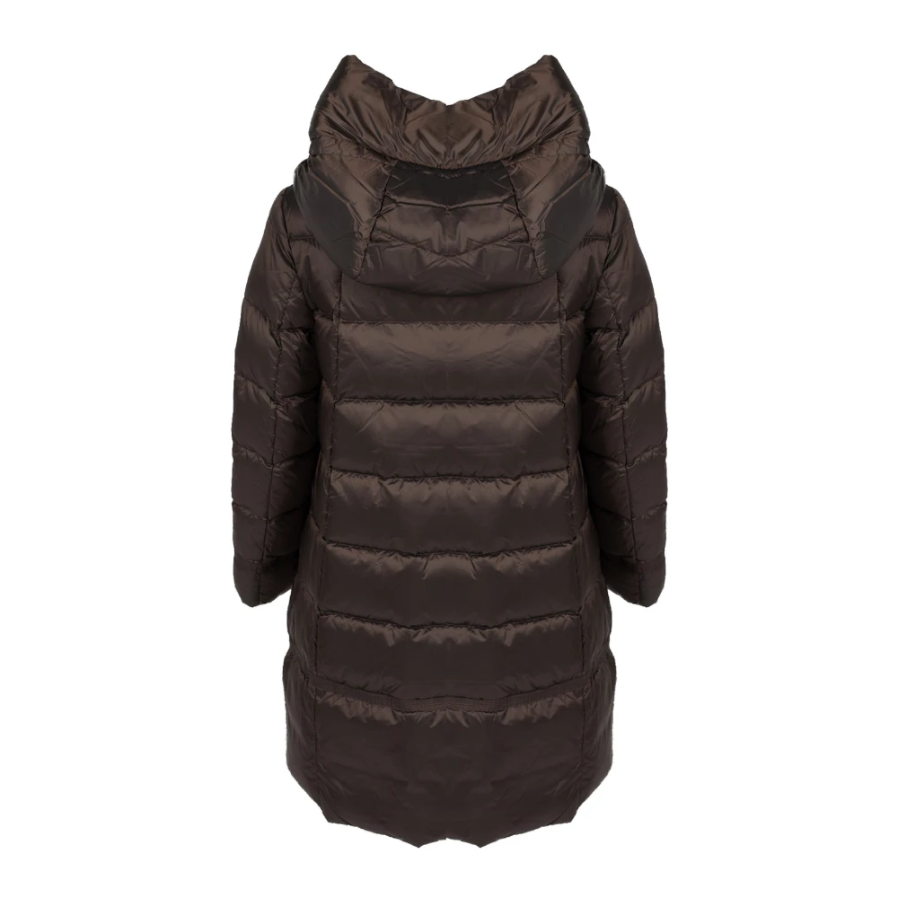 Geox Gewatteerde Parka Jas Brown Dames