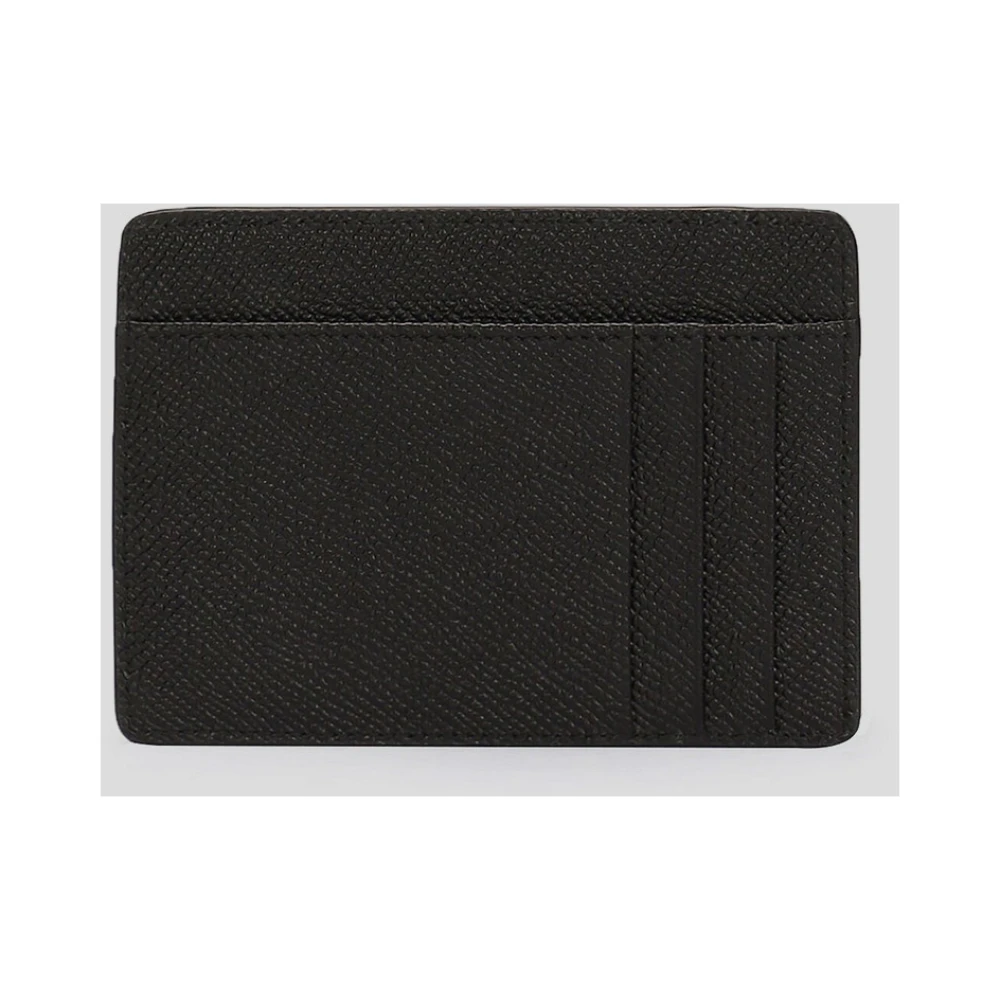 Dolce & Gabbana Leren Logo Portemonnee Black Heren