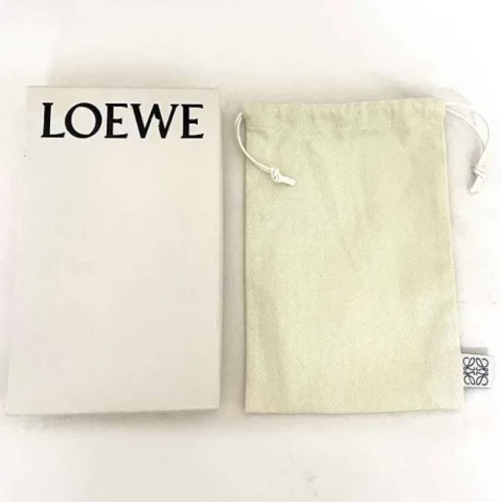 Loewe Pre-owned Leather wallets Red Dames