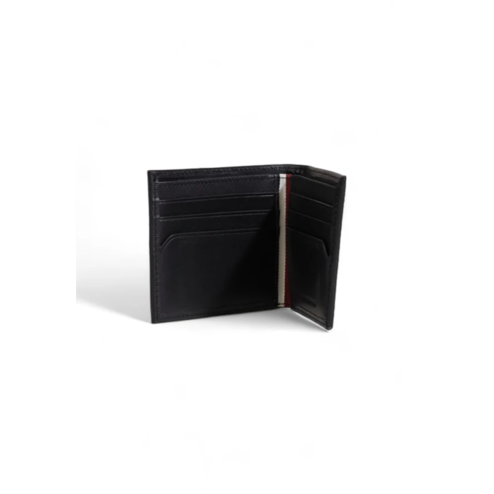 Tommy Hilfiger Mini CC Leren Portemonnee Herfst Winter Collectie Black Heren