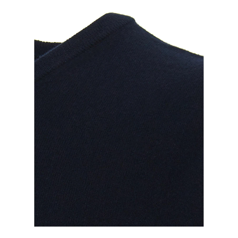 Colombo Round-neck Knitwear Blue Heren