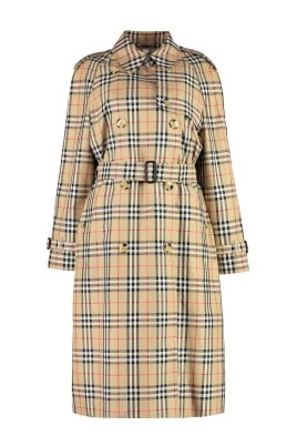 Rutig Trenchcoat med Bä
