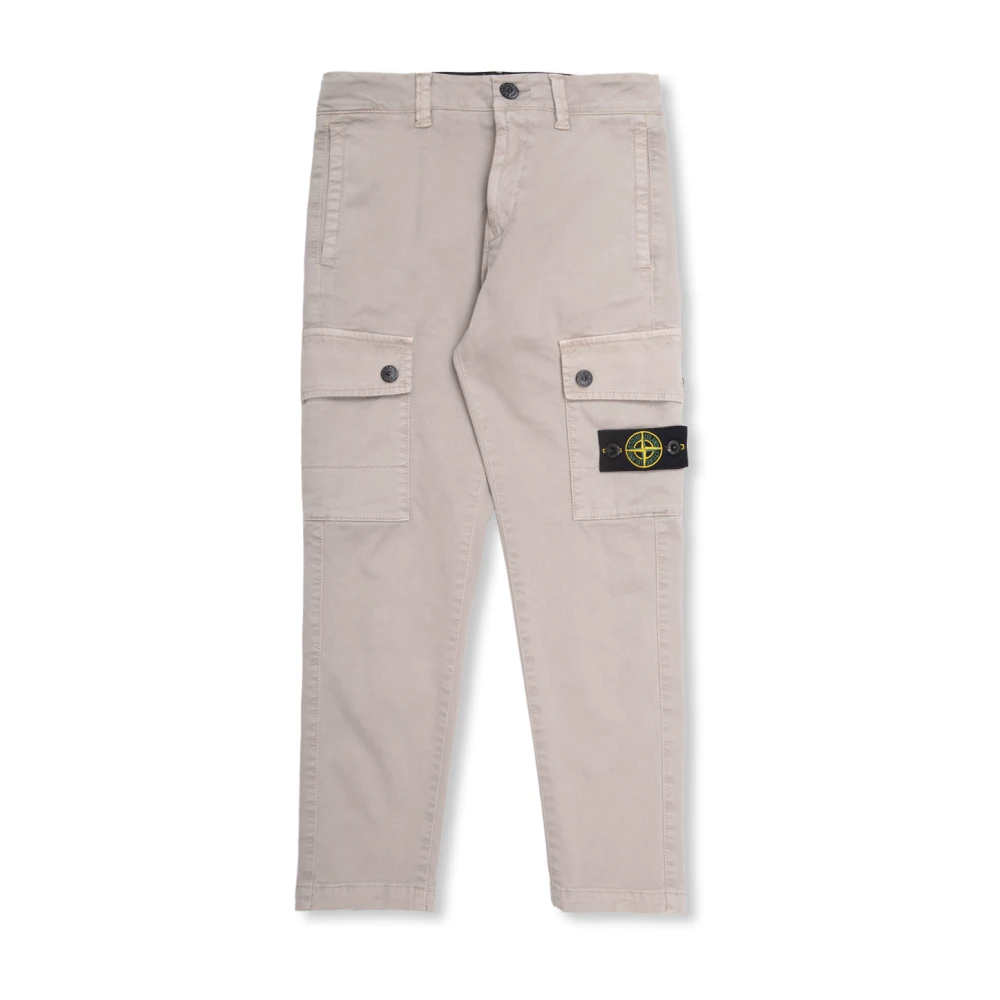 Stone Island Byxor med logotyp Gray, Pojke