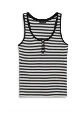 debardeur-a-rayures-creme-noir