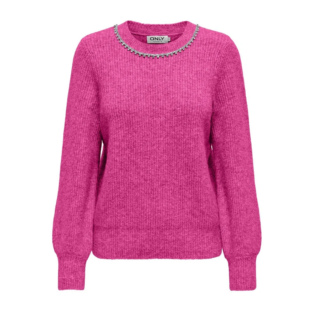 Only Stijlvolle Gebreide Collectie Pink Dames