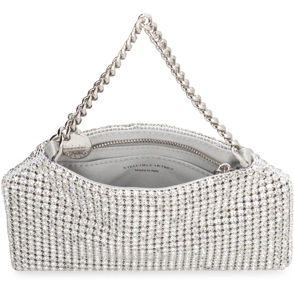 Stella Mccartney Kristalversierde Schoudertas Gray Dames