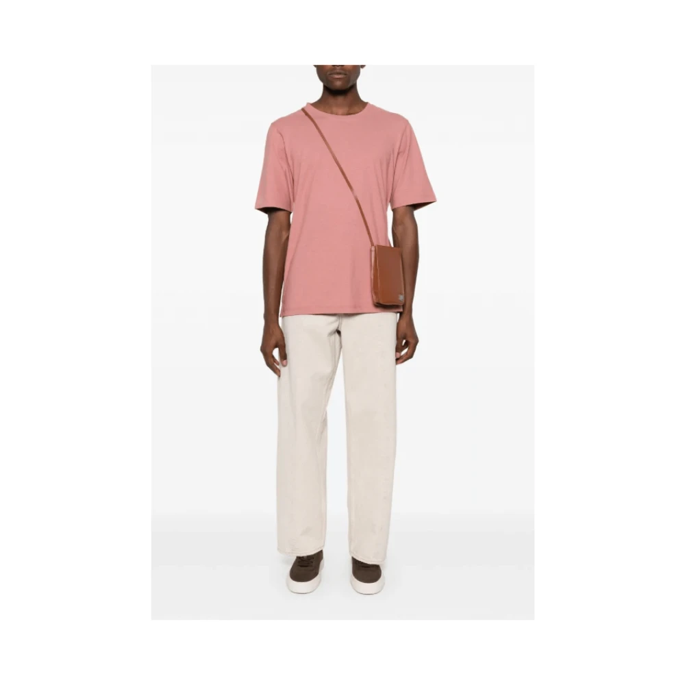 Lardini Roze Katoenen T-shirt Lichtgewicht Jersey Pink Heren