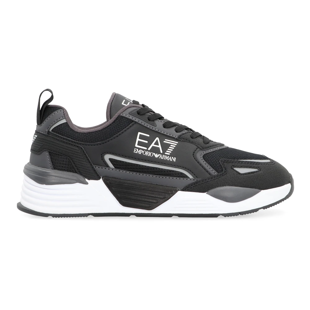 Emporio Armani Ea7 Herr Svart Skor 44 Eu, Läder, Af18447 Lågskor Sneakers