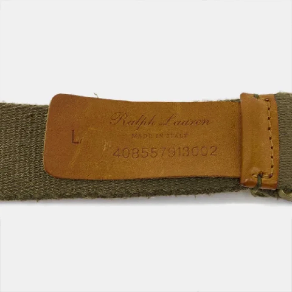 Ralph Lauren Pre-owned Leather belts Green Dames