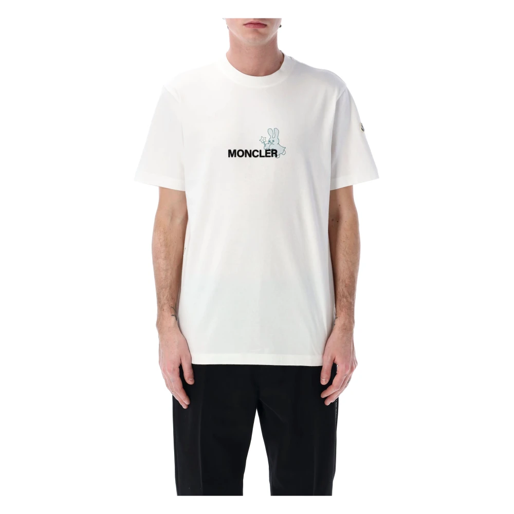 Moncler - Tops > T-Shirts - White - Moncler - Modalova