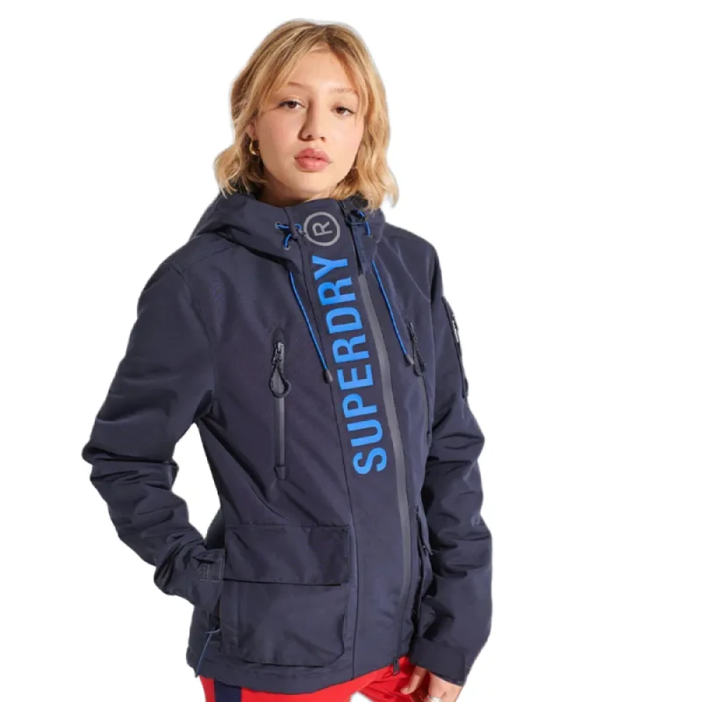 Superdry Damen Blau Regenjacke Ultimate Windcheater - Bild 4